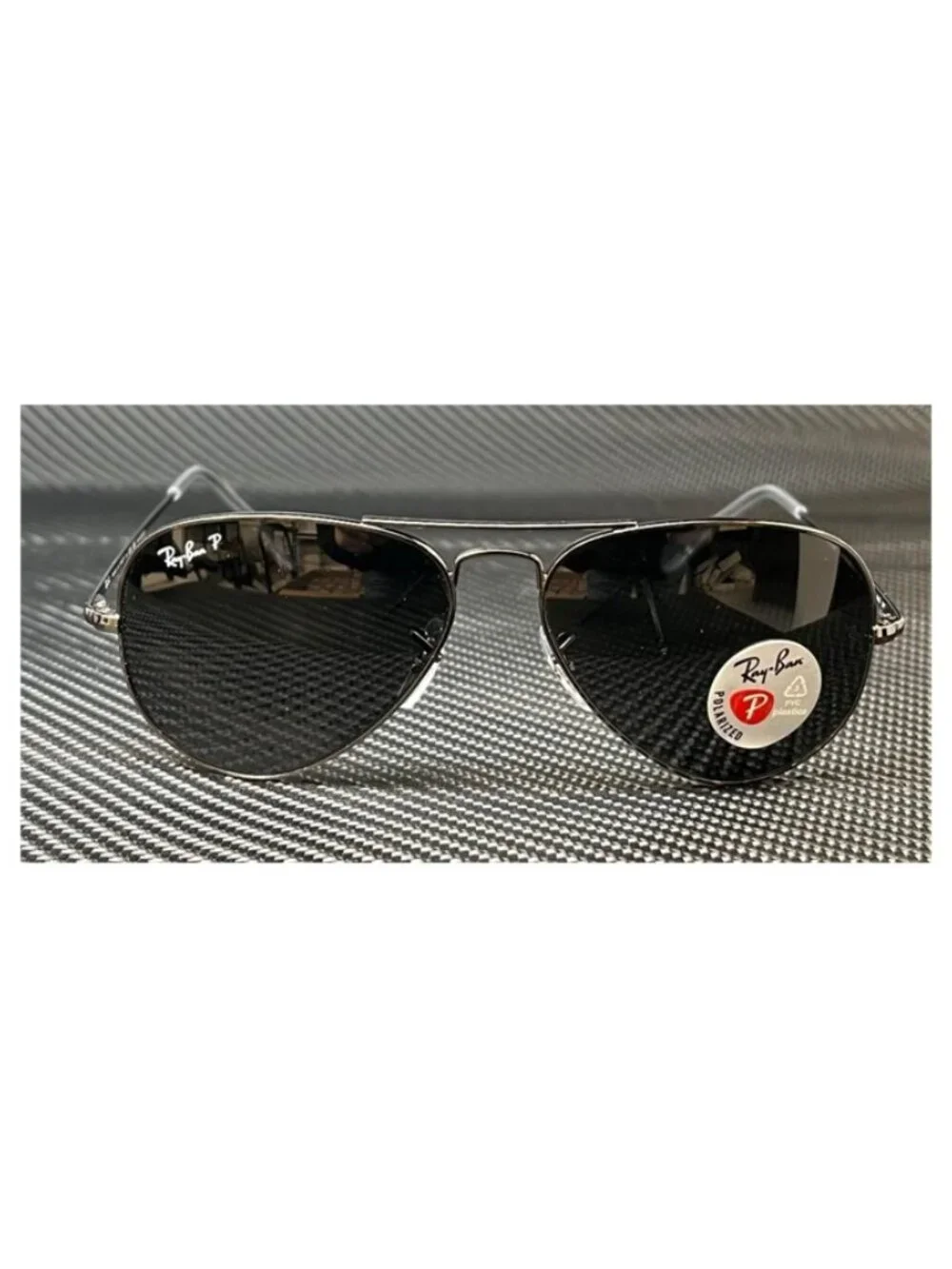 New Ray Ban Men  Gunmetal Sunglasses  58- 14- 140